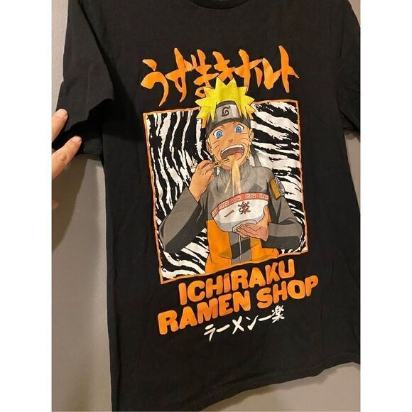 Naruto Shippuden Mens' Anime Shirt Ichiraku Ramen Shop Adult T-Shirt Medium - Picture 5 of 7